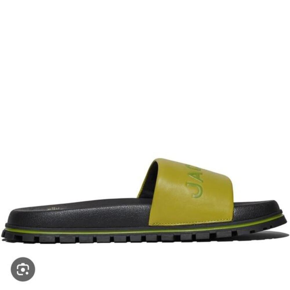 NEW Marc Jacobs Leather Slides Unisex in Size 42 or Size 12 - Picture 2 of 7